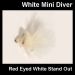 FLY - 4 Mini Diver White Flies